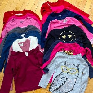 Girls long sleeve shirt bundle